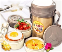 不銹鋼真空保溫飯盒（304+PP雙內容器）