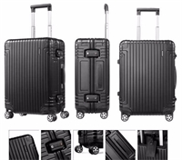 DB3*09002 新秀麗經典鋁箱登機行李箱  23寸-黑色