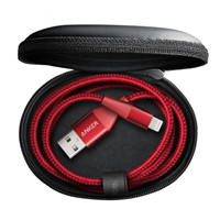 Anker安克 Powerline+2 拉車線2代 蘋果官方MFI正品認證手機數據充電線 0.9米紅色盒裝