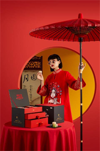 國潮駕到·中糧糧小買創意三層抽屜精裝中秋禮盒A